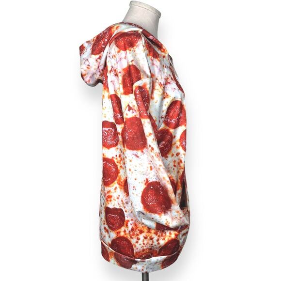 Pepperoni Hoodie Jersey Drawstring Sweatshirt Cosplay Costume Halloween UNISEX - Picture 5 of 11